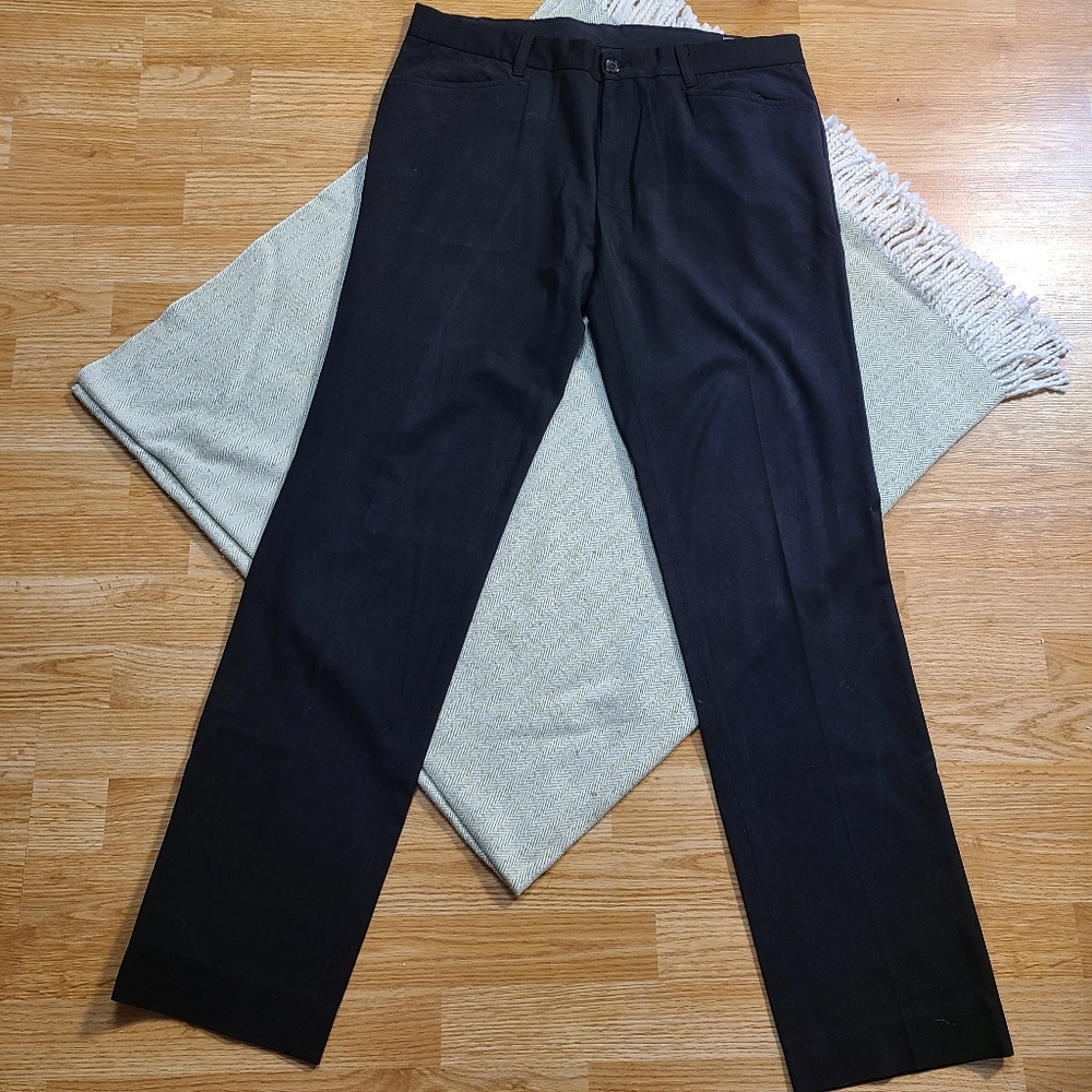 Tristan Men's Classic Professional Chic Black Straight Leg Dress Pants size 34